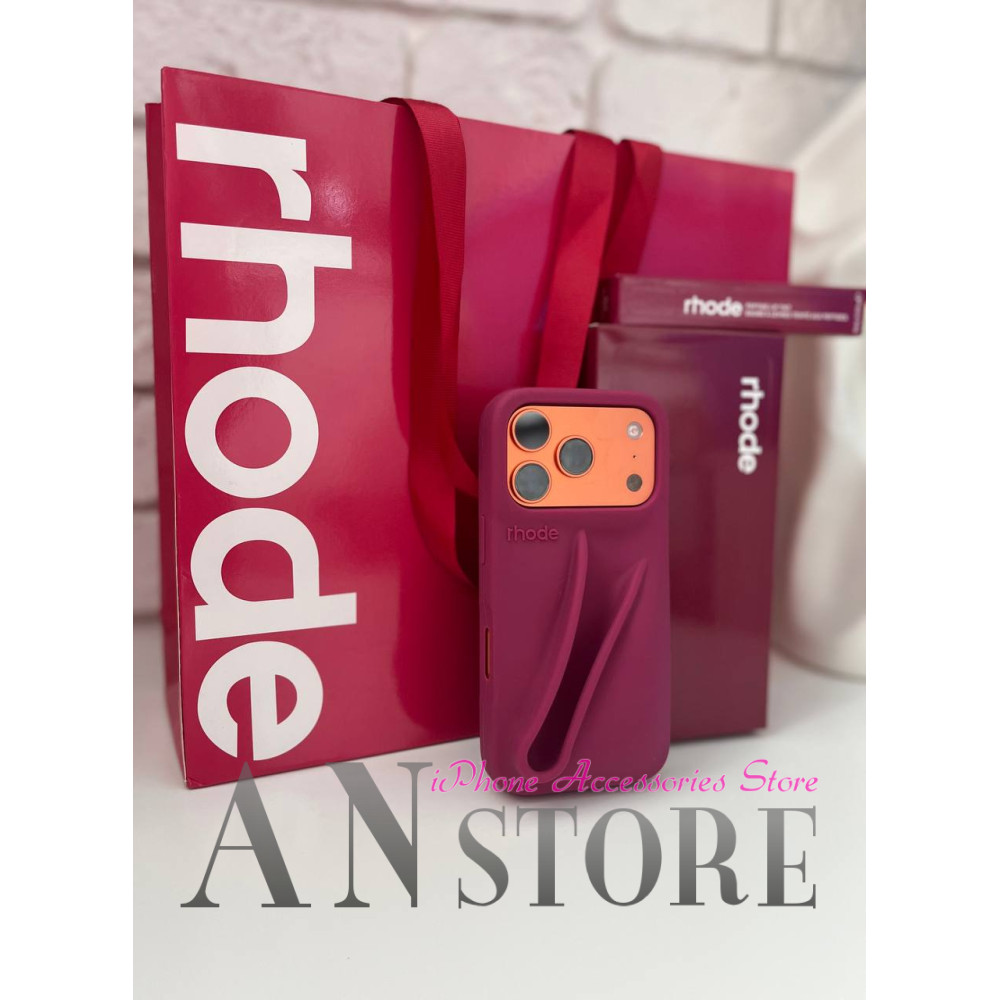 Подарочный набор RHODE Raspberry с чехлом на iPhone